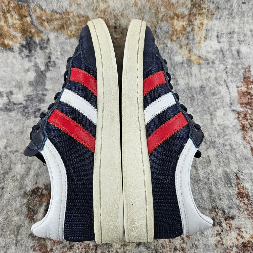 Adidas Americana Low Sneakers‎ Mens 7 Blue Red Suede Shoes EF2511 Legend Ink